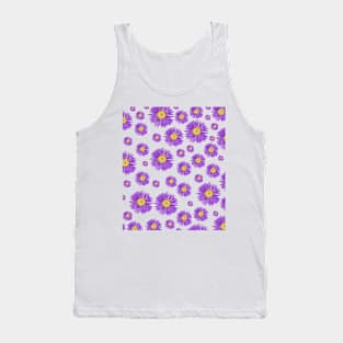 aster flower pattern Tank Top